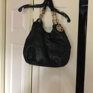 Michael Kors black hobo purse